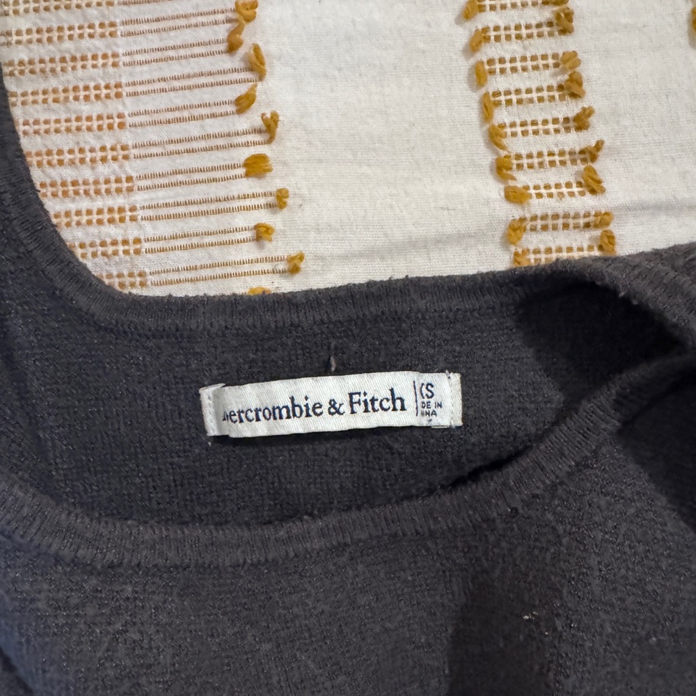 Abercrombie & Fitch Charcoal Knit Top
